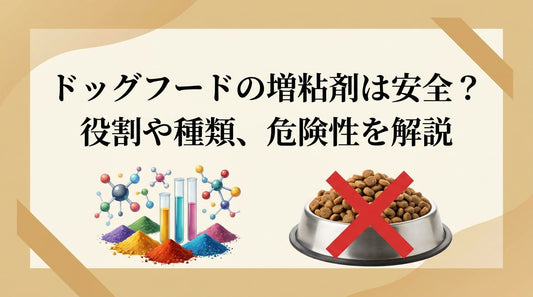 ドッグフードの増粘剤は安全？役割や種類、危険性を解説