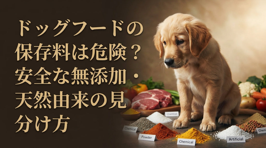 ドッグフードの保存料は危険？安全な無添加・天然由来の見分け方