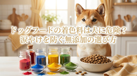 ドッグフードの着色料は犬に危険？涙やけを防ぐ無添加の選び方